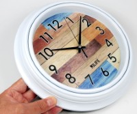 6751WNBN-JL 10-inch Sweep Movement Round Wall Clock