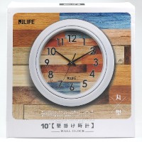 6751WNBN-JL 10-inch Sweep Movement Round Wall Clock