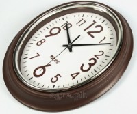 6752BN-JL 10-inch Sweep Movement Oval Wall Clock