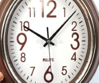 6752BN-JL 10-inch Sweep Movement Oval Wall Clock