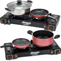 BDZ-155 Portable 2-Burner Butane Gas Stove with Free Storage Bag