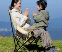 Foldable High-Backrest Moon Chair 95*40*40cm