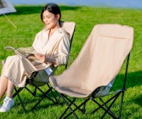 Foldable High-Backrest Moon Chair 95*40*40cm