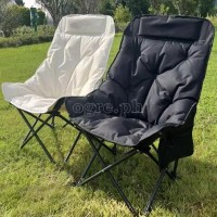 Foldable High-Backrest Padded Moon Chair 46*46*90cm