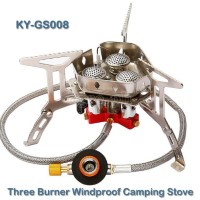 Three Burner Folding Camping Stove