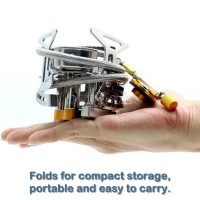 Portable Three Burner Folding Windproof Camping Stove