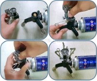 15C3 Butane Tank Nozzle Adapter with Folding Tripod