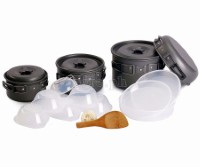 15P500 7-pcs Outdoor Cookware Set with 12-pcs Kitchen Utensils
