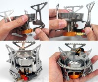 15S129 3500W Folding Windproof Camping Stove (Remote Cannister Type)