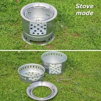 15SK 4-in-1 Wood Burning Carbon Steel Stove/Grill/Hot Plate Set