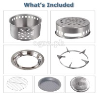 15SK 4-in-1 Wood Burning Carbon Steel Stove/Grill/Hot Plate Set
