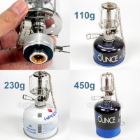 BL300-F1 Portable Butane Gas Lantern with Plastic Glass Lampshade