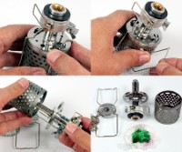 BL300-F2 Portable Butane Gas Lantern with Metal Lampshade