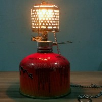 BL300-F2 Portable Butane Gas Lantern with Metal Lampshade