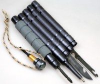 DFT-N1 Multi-function Aluminum Alloy Tactical Trekking Pole / Survival Kit (106cm / 41.5”)