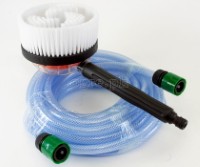 BGH-01 Rotary Brush Attachment with 5m / 10m PVC Garden Hose Set