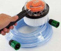 BGH-01 Rotary Brush Attachment with 5m / 10m PVC Garden Hose Set