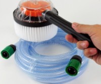 BGH-01 Rotary Brush Attachment with 5m / 10m PVC Garden Hose Set