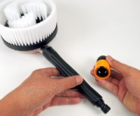 PWB-01HQC Rotary Cleaning Brush Attachment for Garden Hose Quick Connector