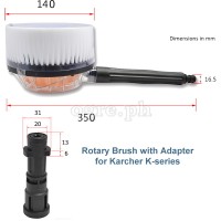 PWB-01KRC Rotary Cleaning Brush Attachment for Karcher Wash Guns