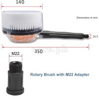 PWB-01M22 Rotary Cleaning Brush Attachment for Wash Guns with M22 Threaded Outlet