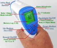 LRC-168A Non-Contact Infrared Thermometer with Fever Alert