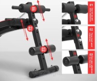 LT-550 Foldable Multi-function Fitness Exercise Bench