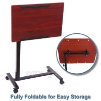 MOT-01 Mobile Fully Adjustable Overbed Table (60x40cm Desk Top)