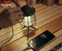 CNH22DQ007 Outdoor Camping Lantern with Removable Tripod Base ~ USB Rechargeable