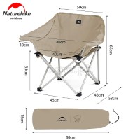 CNH23JU13002 Folding Moon Chair with Armrest