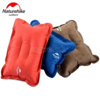 NH15A001-L Inflatable Suede Travel Pillow 