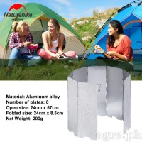 NH15F008-B Outdoor Cooking Wind Shield NH15F008-B (8-Fold) / NH20CJ008 (10-Fold)