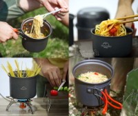 NH15T401-G 4-pc Outdoor Cookware Set