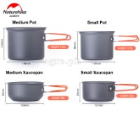 NH15T401-G 4-pc Outdoor Cookware Set