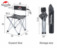 NH16J001-J Folding Mini Chair with Padded Back Rest