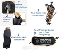NH17Y010-L Aluminum Folding Moon Chair (100kg/220lbs Max Load)