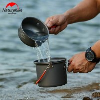 NH18T018-G 4-pc Outdoor Cookware Set (with 6pcs Kitchen Utensils (Upgraded Version)
