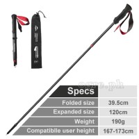 NH19DS001 4-Section 120cm Lightweight Folding Trekking Pole