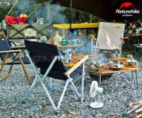 NH19JJ004 Aluminum Folding Chair with Arm Rest