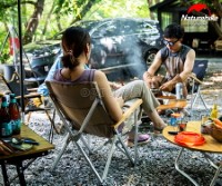 NH19JJ004 Aluminum Folding Chair with Arm Rest