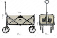 NH19PJ001 Collapsible Four-wheel Utility Push Cart / Trolley