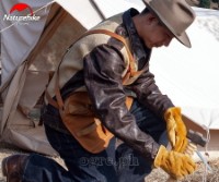 NH20FS038 Heavy Duty Outdoor Apron (Canvas with Leather Trim)