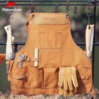 NH20FS038 Heavy Duty Outdoor Apron (Canvas with Leather Trim)