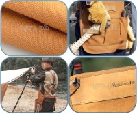 NH20FS038 Heavy Duty Outdoor Apron (Canvas with Leather Trim)