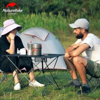 NH20JJ020-L Folding Mini Table ~ Aluminum Frame / Oxford Table Top (Large 75 x 55 x 52cm)