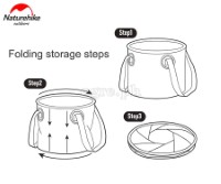 NH20SJ040-20 20L Foldable Waterproof Round Camping Bucket