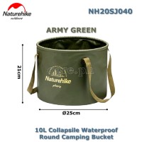 NH20SJ040-10 10L Foldable Waterproof Round Camping Bucket