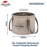 NH20SJ040-10 10L Foldable Waterproof Round Camping Bucket