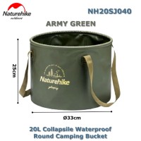 NH20SJ040-20 20L Foldable Waterproof Round Camping Bucket