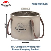 NH20SJ040-20 20L Foldable Waterproof Round Camping Bucket